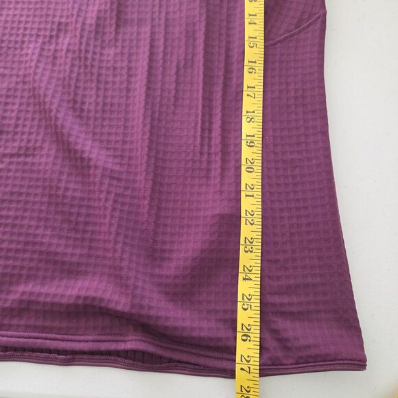Patagonia R1 Fleece Grid Pullover Women's Large Night Plum 1/4 Zip Polartec - Picture 10 of 16
